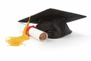 graduate cap and diploma