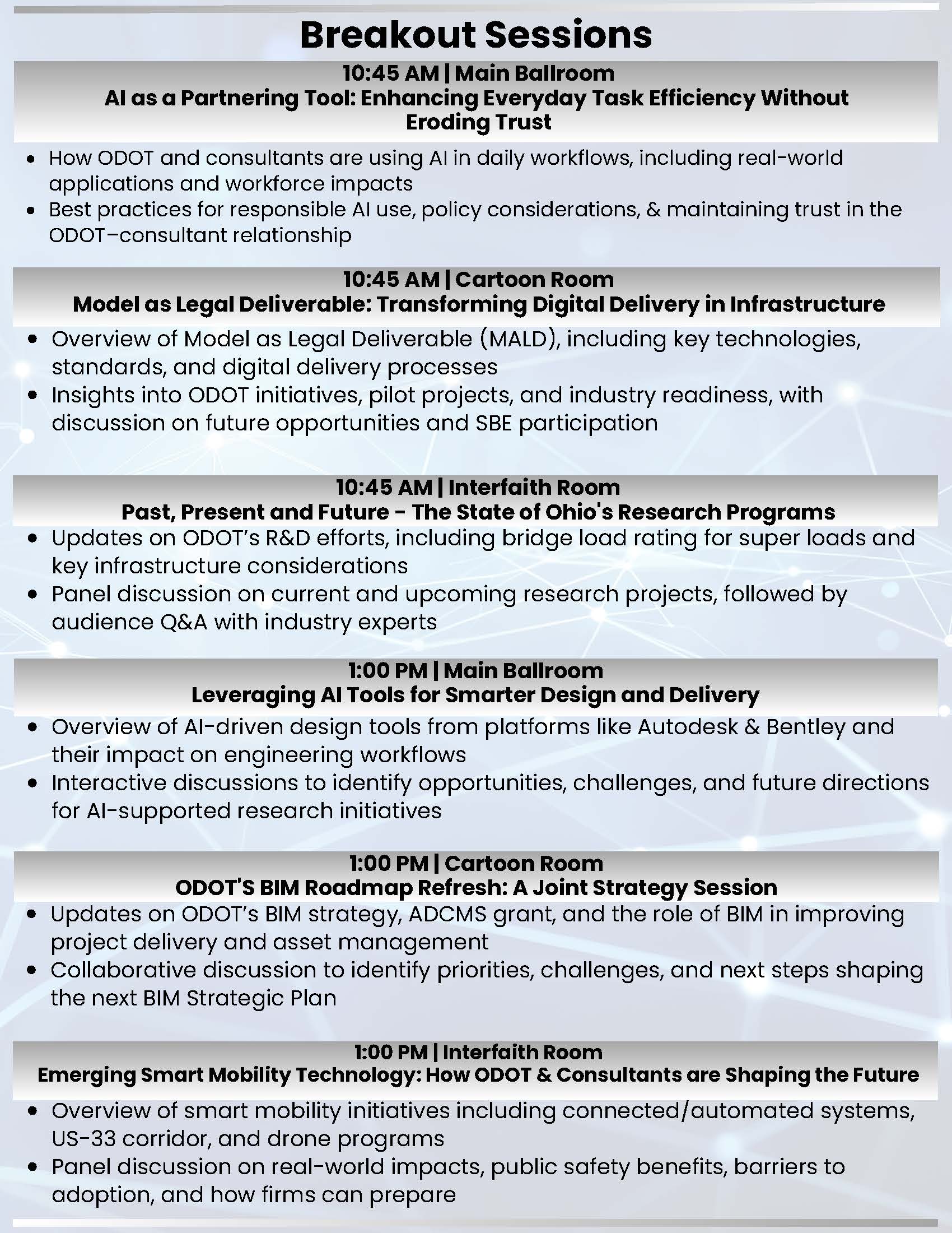 Partnering Conference Program Page 2