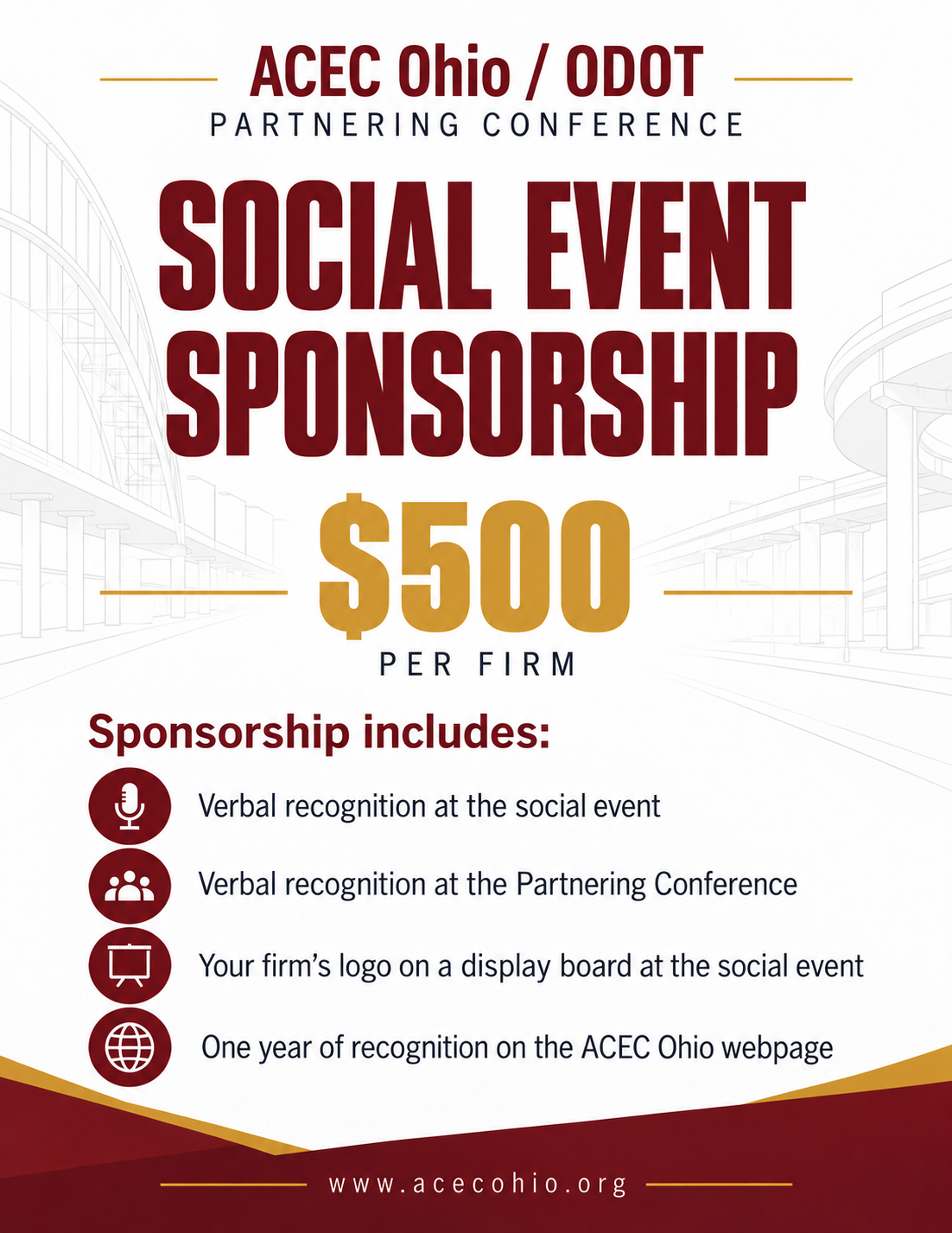 Acec Ohio Sponsorship Benefits Flyer