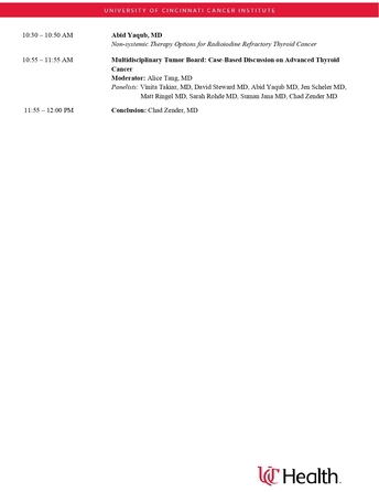 Pg3 3rd Annual Donald A. Shumrick Md Head And Neck Cancer Symposium Invite Page 0003