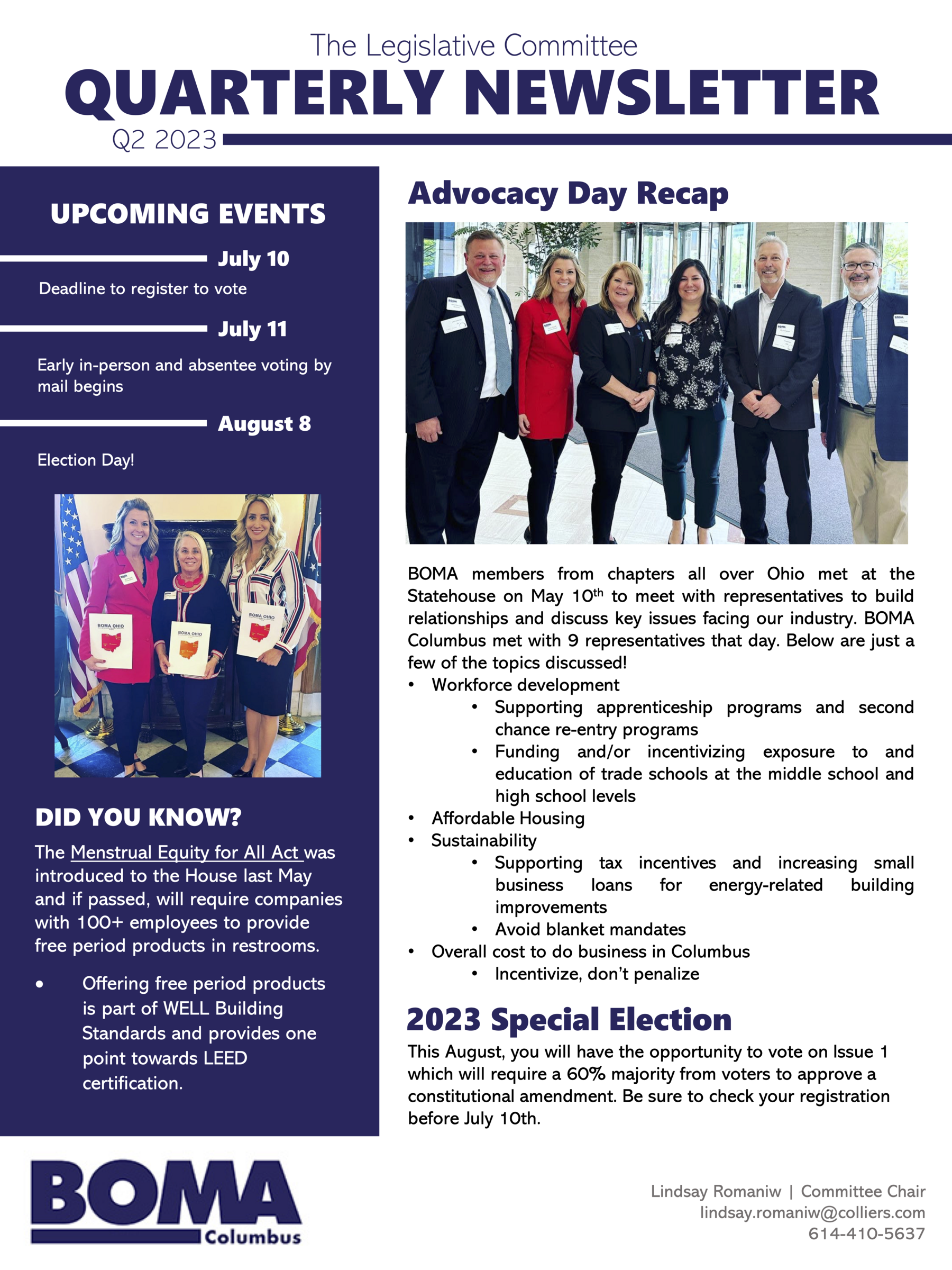 Q2 2023 Legislative Committee Newsletter