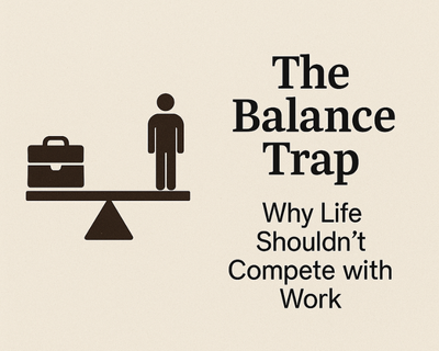 The Balance Trap: Why Life Shouldn’t Compete with Work