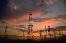 Oil Rigs at Sunrise