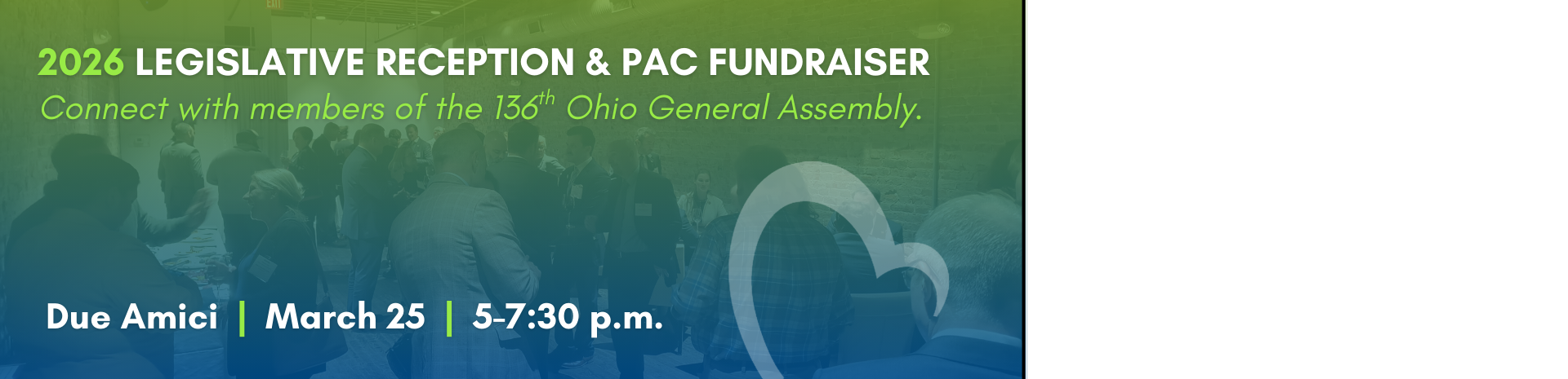 2026 Legislative Reception & PAC Fundraiser Banner
