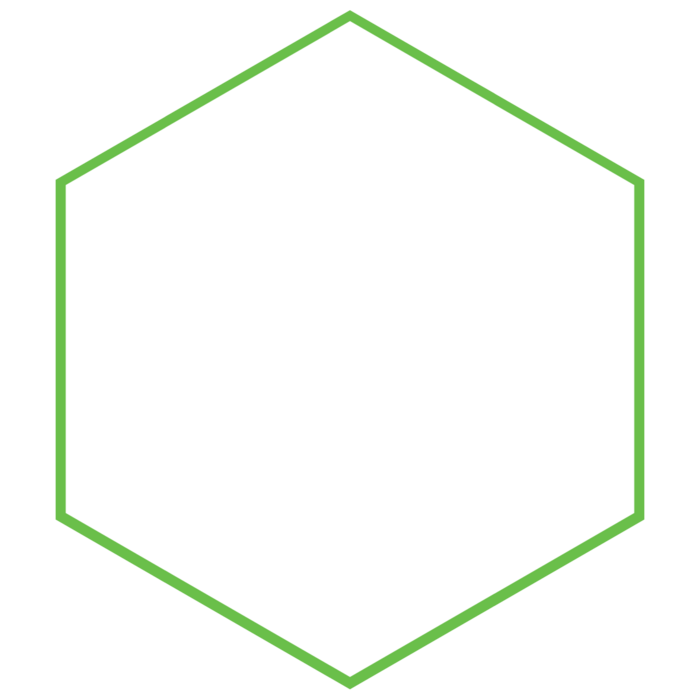 green hexagon