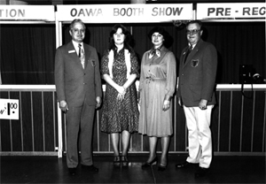 OAWA Staff- L-R  Wm. Wodicka- Patty Hughes- Sharon Croxton- Jack Campbell