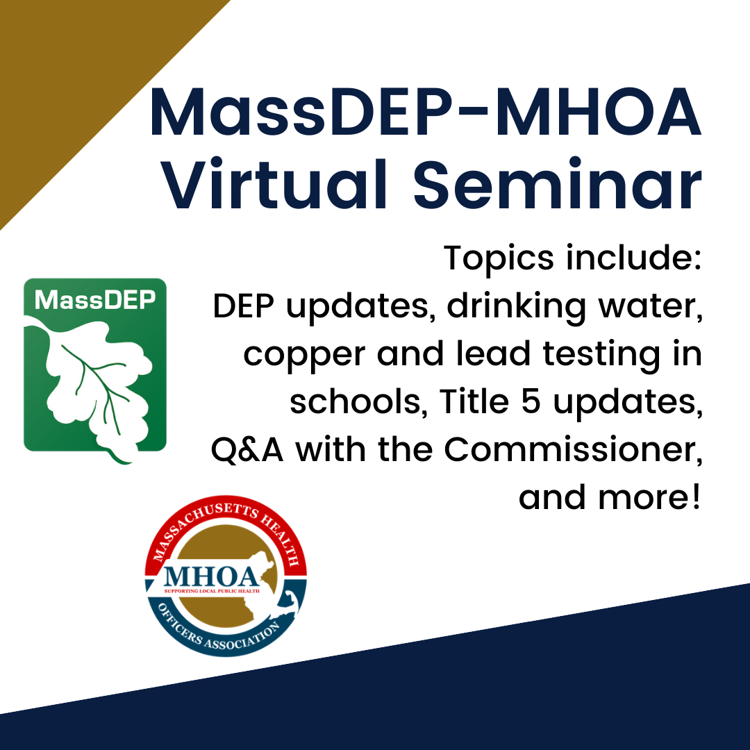 MassDEP / MHOA 2023 Seminars - Registration is now open!  