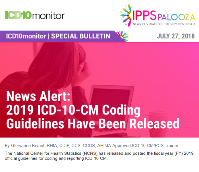 ICD10 Monitor News Alert