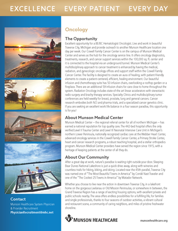 Munson Recruitment Flier