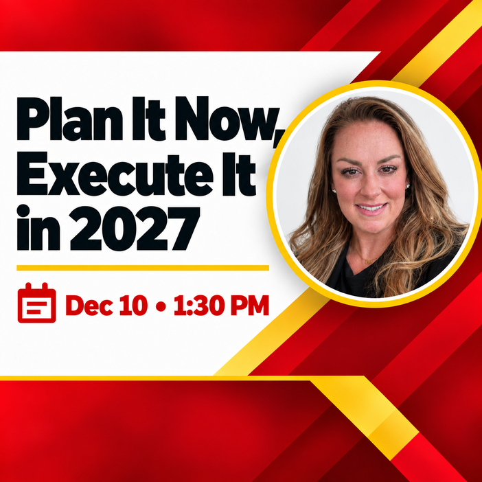 Plan It Now Execute It in 2027 