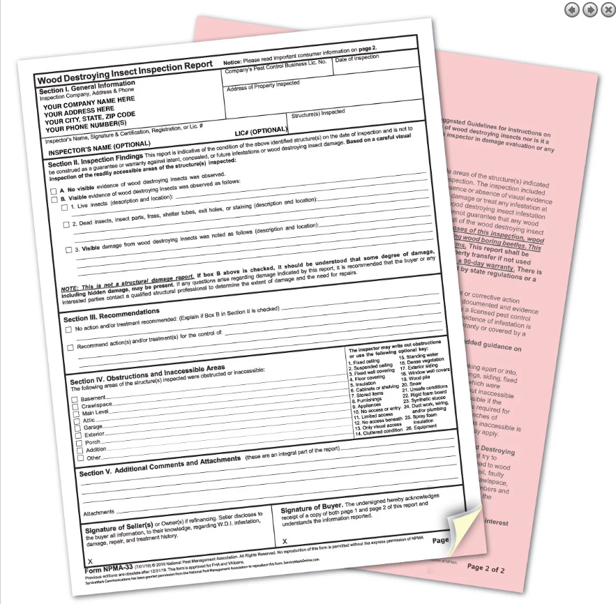 NPMA 99a and 99b Forms Updated with New Expiration Date