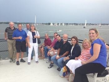 NAHAD Standards Committee members were treated to a cruise in Annapolis harbor to watch the Wednesday Evening Sailboat Races. Pictured are (l to r) Jim Reilly, Rob Huber, Ron Svoboda, Debbie Mitchell, Bill Guarnieri, Scott Dickson, Titus Jumper, Ernie Pitchford, Amy Parrish, Kristin Thompson and Michelle Measel. Not pictured: Alex McGill, Kelly Kinney & Terry Weiner