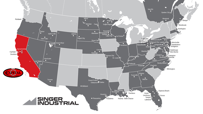 Singer Industrial Enters California by Joining Forces with Capitol Rubber & Gasket Co