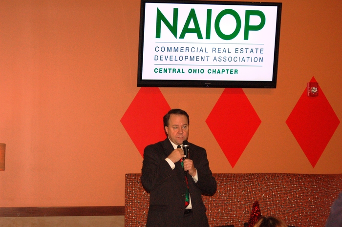 Rep. Pat Tiberi speaks to NAIOP sponsors