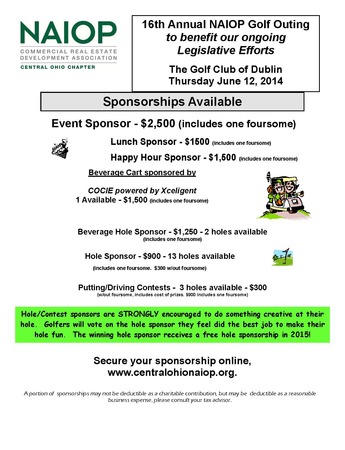 Golf Sponsor 2014