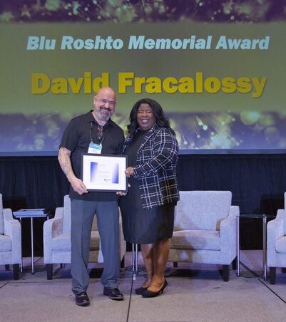 David Fracalossy Receives Blu Roshto Memorial Award David Fracalossy Receives Blu Roshto Memorial Award