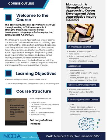 Thencdahub Courseoutline Monograph Strengths Based