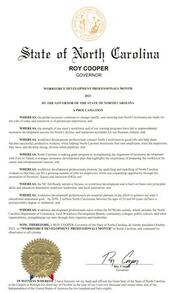 North Carolina Proclamation