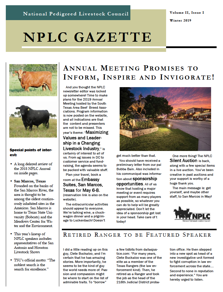 Winter NPLC Newsletter