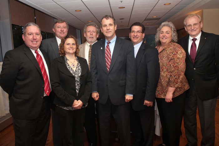 Sen. Sherrod Brown with OAASC members