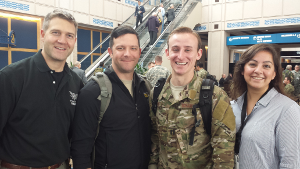 Dr. Jason Pickett with WSU EM Residency alumni, Drs. Alex Keller, Nathan Holloway, and Heidi Abraham at SOMA 2014