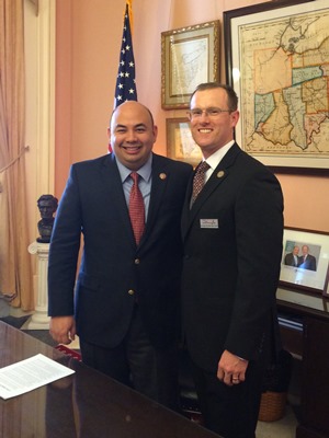 Speaker Rosenberger and Dr. Michael McCrea at HCR 16 Bill Signing Ceremony