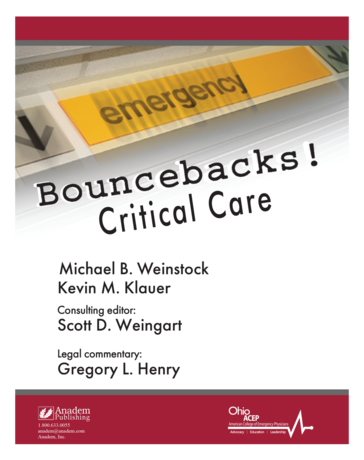 Bouncebacks_Critical Care