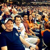 UH Residents at a Cleveland Indians game