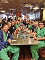 Breakfast after Pig Lab!