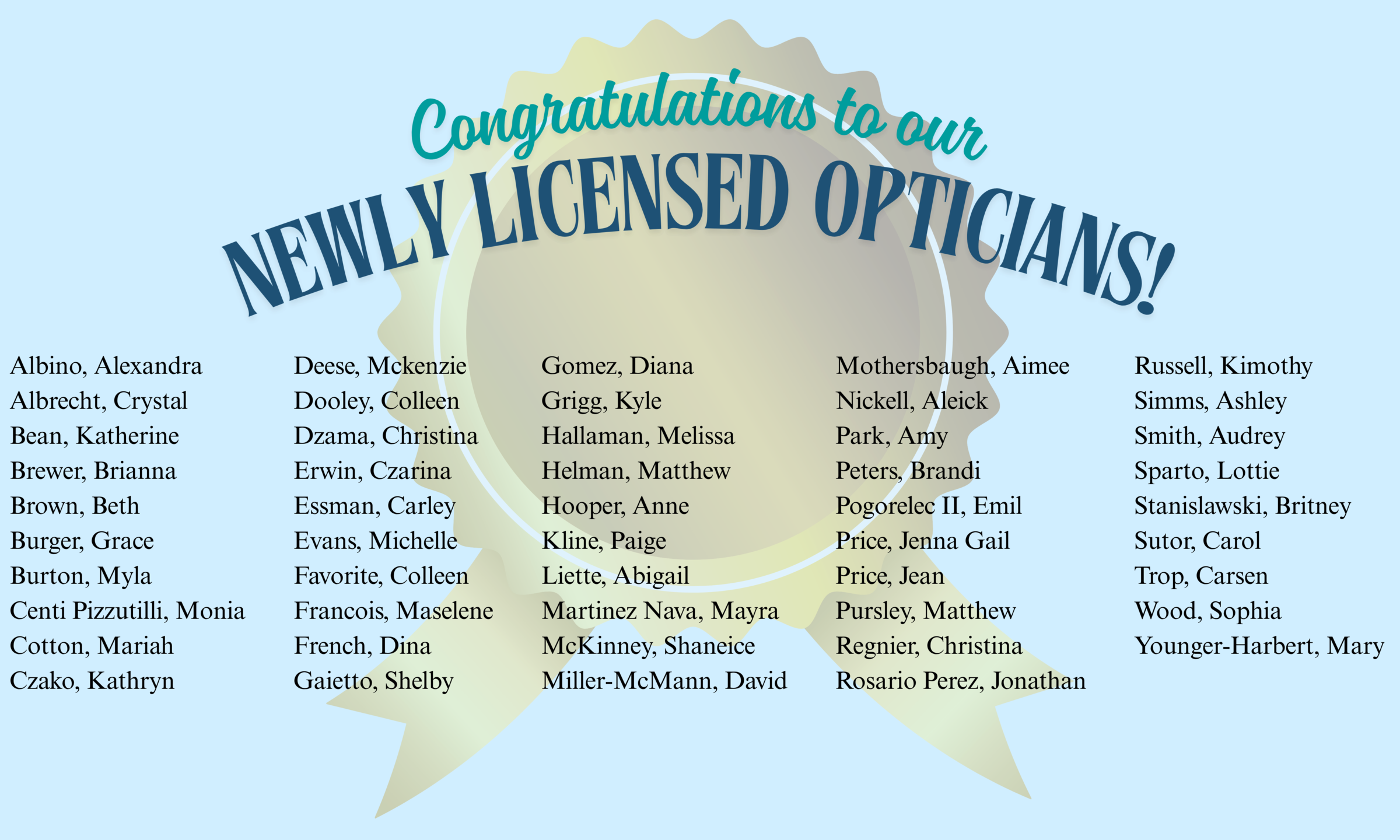 Congratulations! Congratulations!