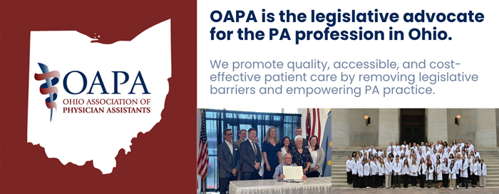 Oapa Is The Legislative Advocate For The Pa Profession In Ohio.
