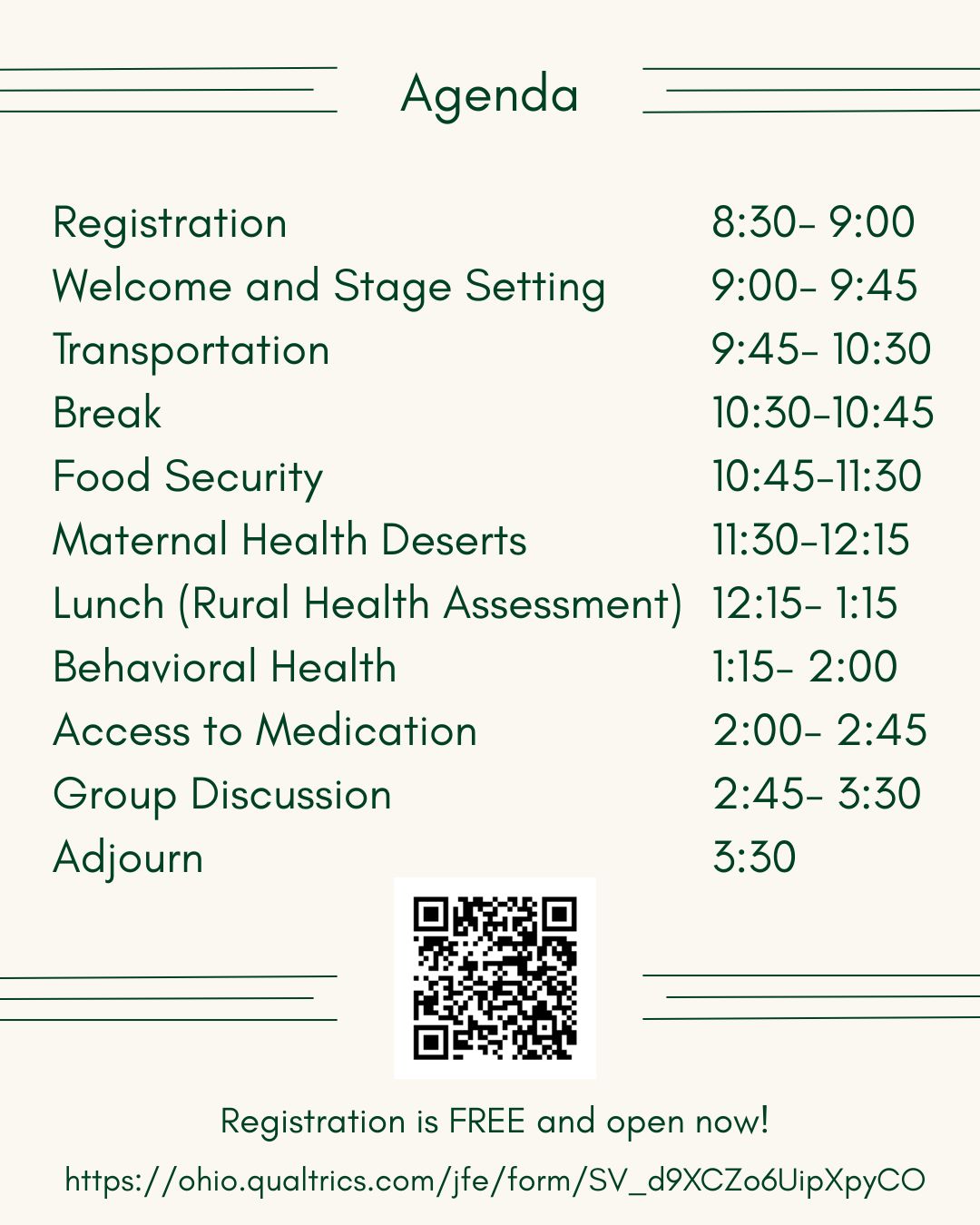 260928 Rural Health Conference Agenda