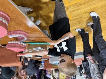 University of Findlay child at health fair