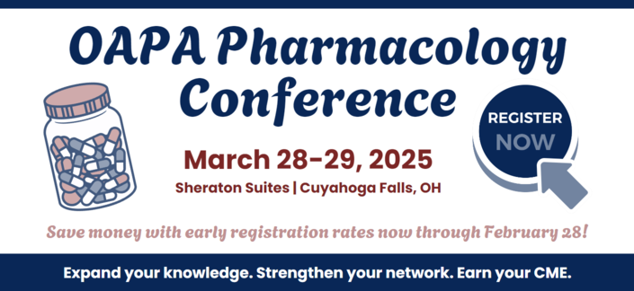 Register Now for the 2025 Pharmacology Conference