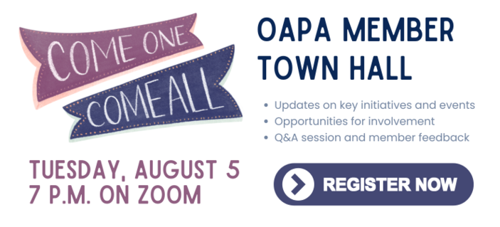 OAPA Member Town Hall August 5