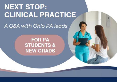 "Next Stop: Clinical Practice" Offers Real-World Advice for New and Future PAs