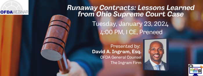 Webinar: Runaway Contracts: Lessons Learned from Ohio Supreme Court Case