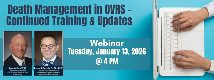 Webinar: Death Management in OVRS – Continued Training & Updates