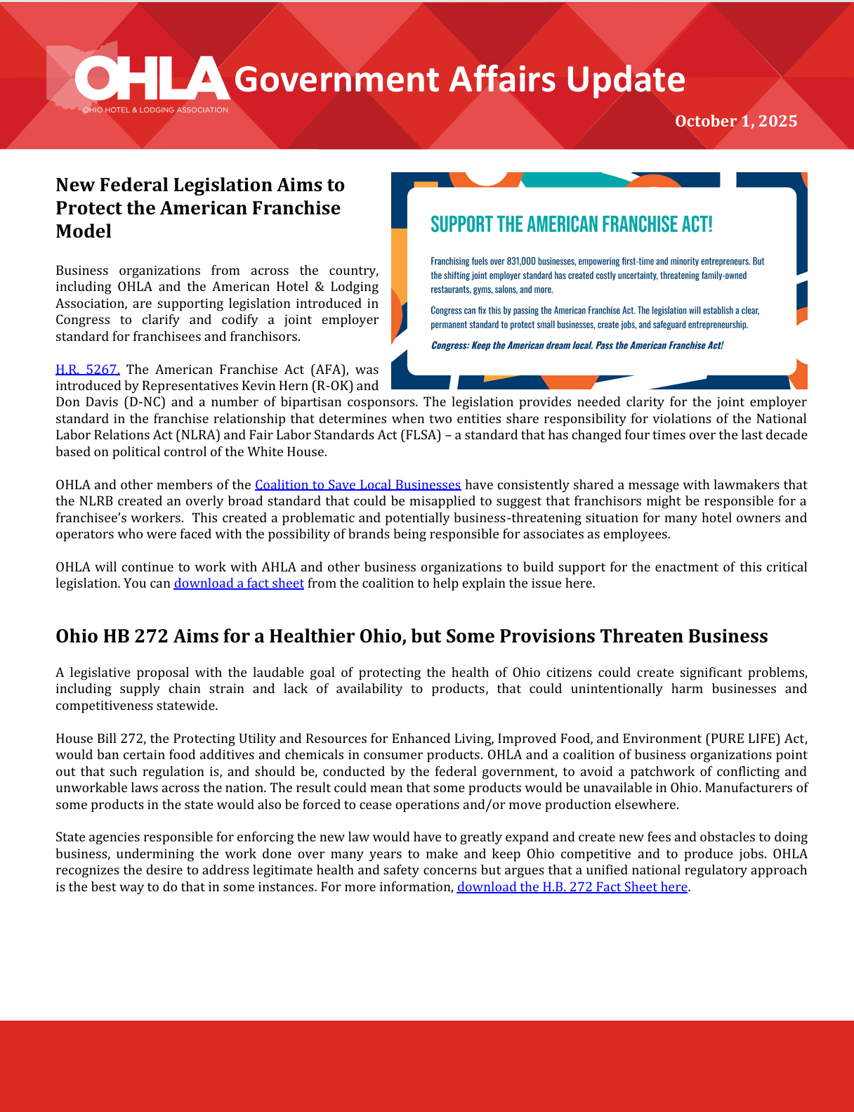 Key Legislative and Economic Updates Impacting Ohio’s Franchise, Business, and Tax Landscape