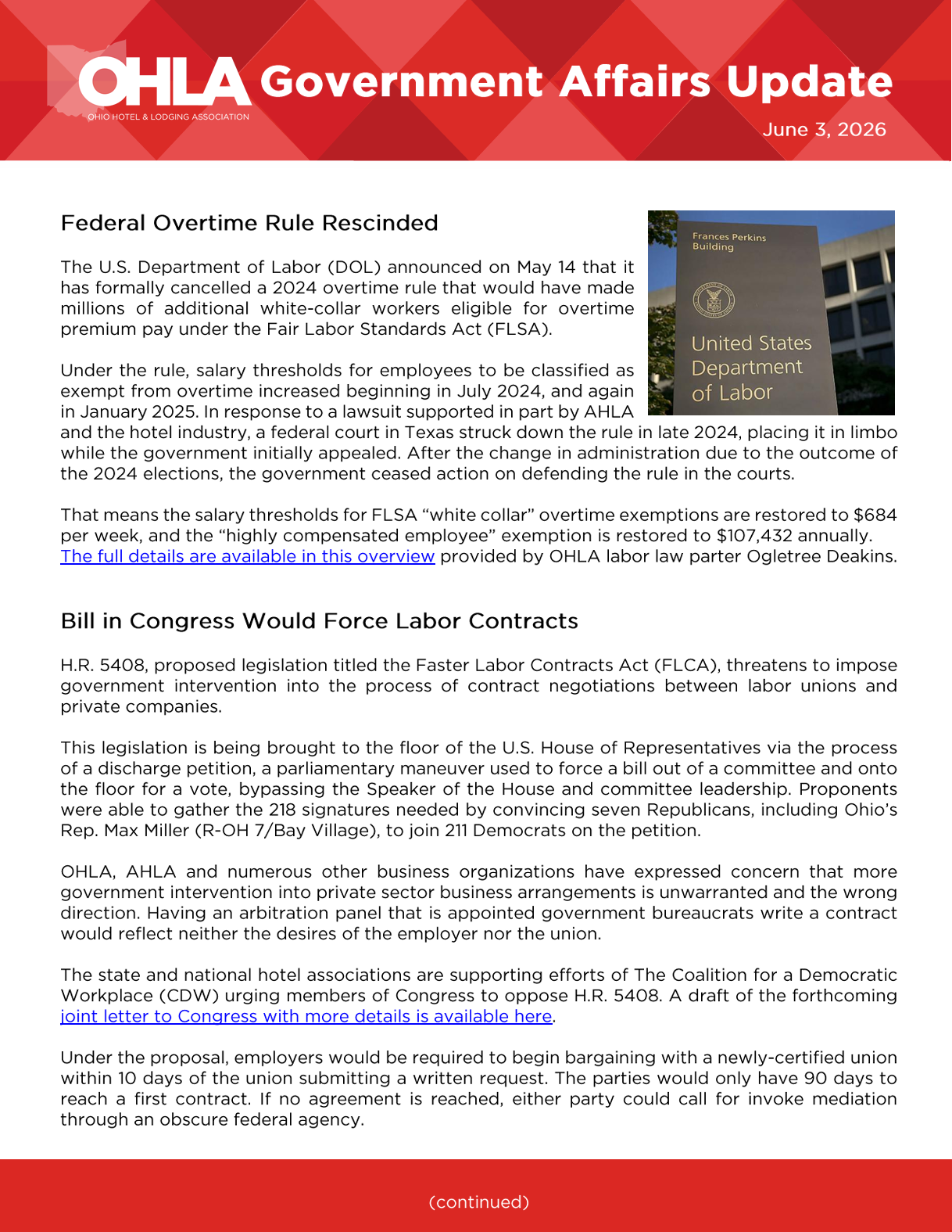 Key Legislation & Industry Insights