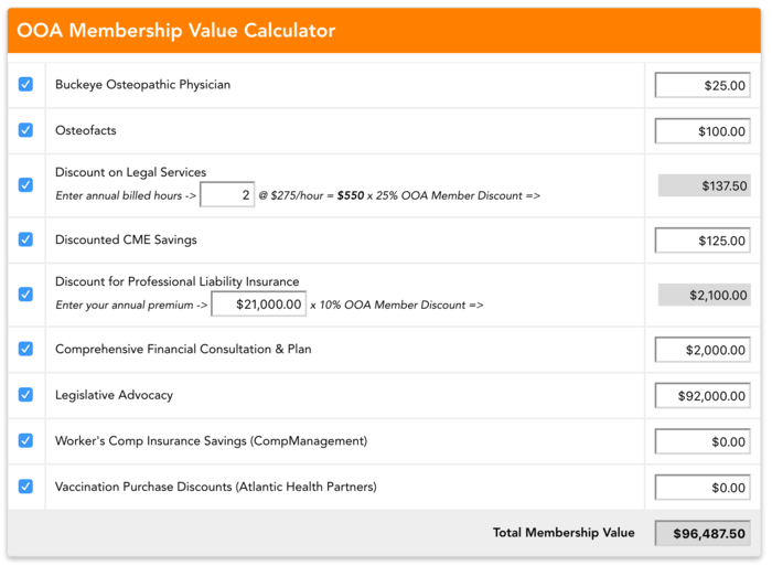 Member Value Calculator