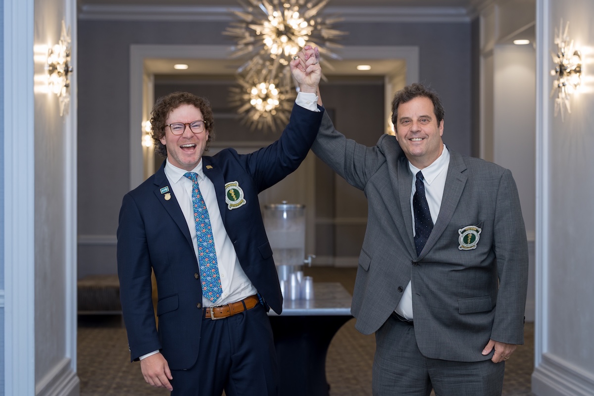 Sean M. Johnson DO and ACOFP President Greg D. Cohen DO