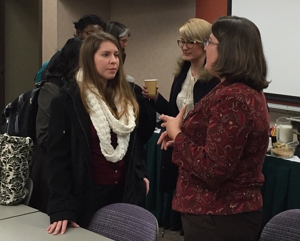 Rep. Phillips talks with Athens Students