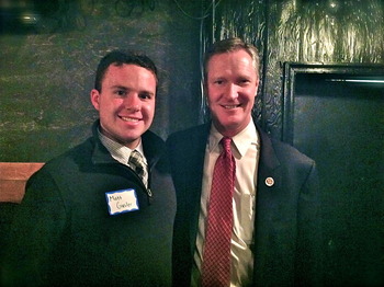 Rep. Steve Stivers with OU-HCOM Student Matt Gusler