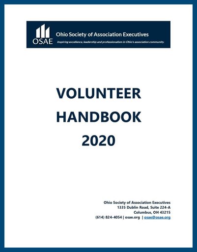 OSAE Volunteer Manual Cover