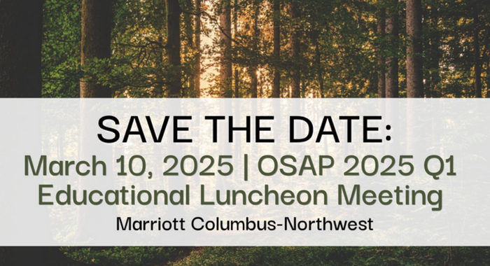 Save the Date for the OSAP Q1 Meeting