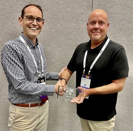 Clabaugh Receives ASA President's Award from ASA Executive Director Grant Carpenter