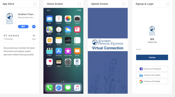 Mobile App Screen Shots 2021