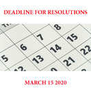 Deadline For Resolutions 3x3