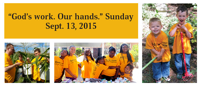 Gods Work Our Hands Sunday 2015 Banner